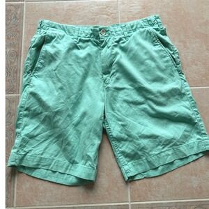 Bonobos Men's Chino‎ Shorts Flat Front Casual Summer Green Shorts Size 34